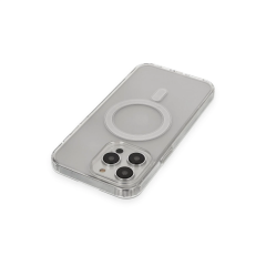 İphone 14 Pro Max Kılıf Matte Şeffaf Magneticsafe - Şeffaf