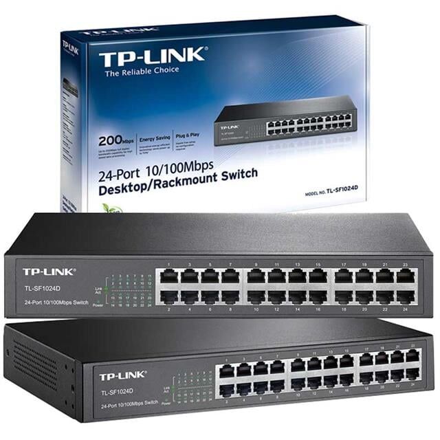 Tp-link Tl-sf1024d 24 Port 10-100 Mbps Ethernet Switch