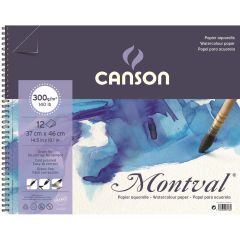 Montval Suluboya Defteri - 37x46cm - 300gr - 12 Yaprak