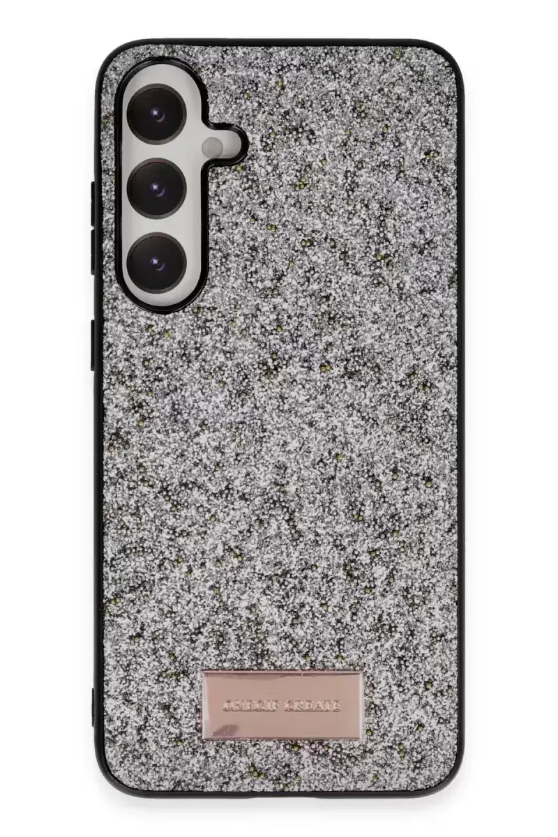 Onegif Samsung Galaxy A25 5g Bright Simli Kapak - Gümüş