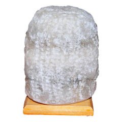 Doğal Kaya Tuzu Lambası Kırşehir Kablolu Ampullü Beyaz 5-6 Kg