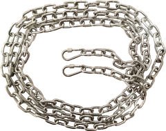 Köpek Bağlama Zinciri 3 mm 7 Metre + 2 Vidali Karabina ( 15 kg )