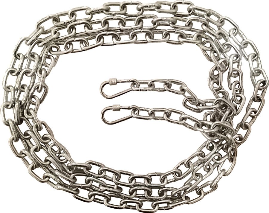 Köpek Bağlama Zinciri 3 mm 9 Metre + 2 Vidali Karabina ( 15 kg )