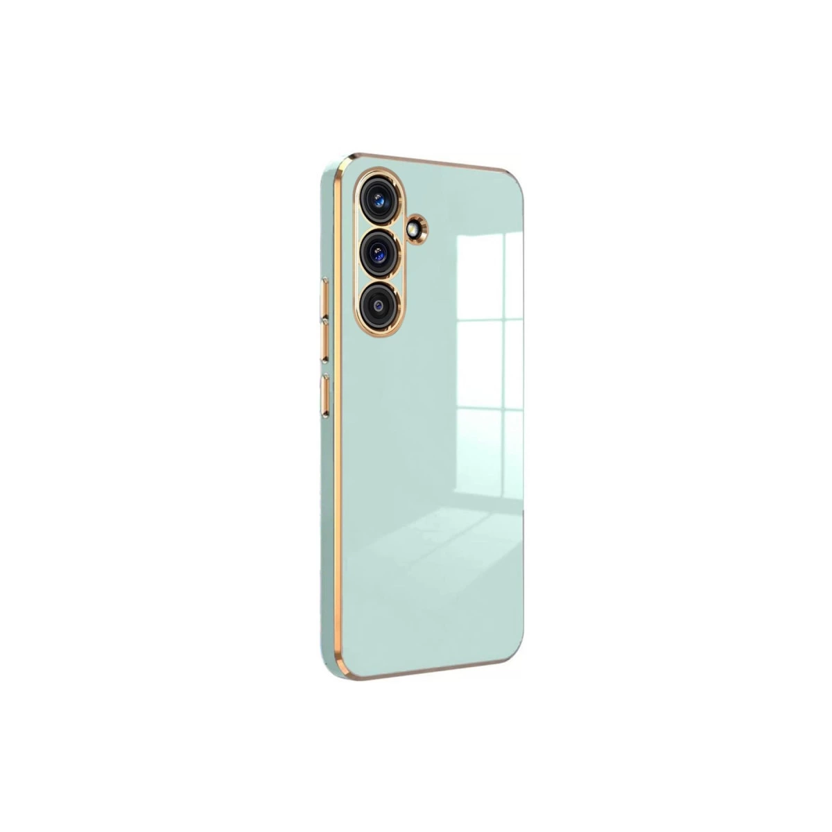 Samsung Galaxy S24 Fe Kılıf Volet Silikon - Açık Yeşil