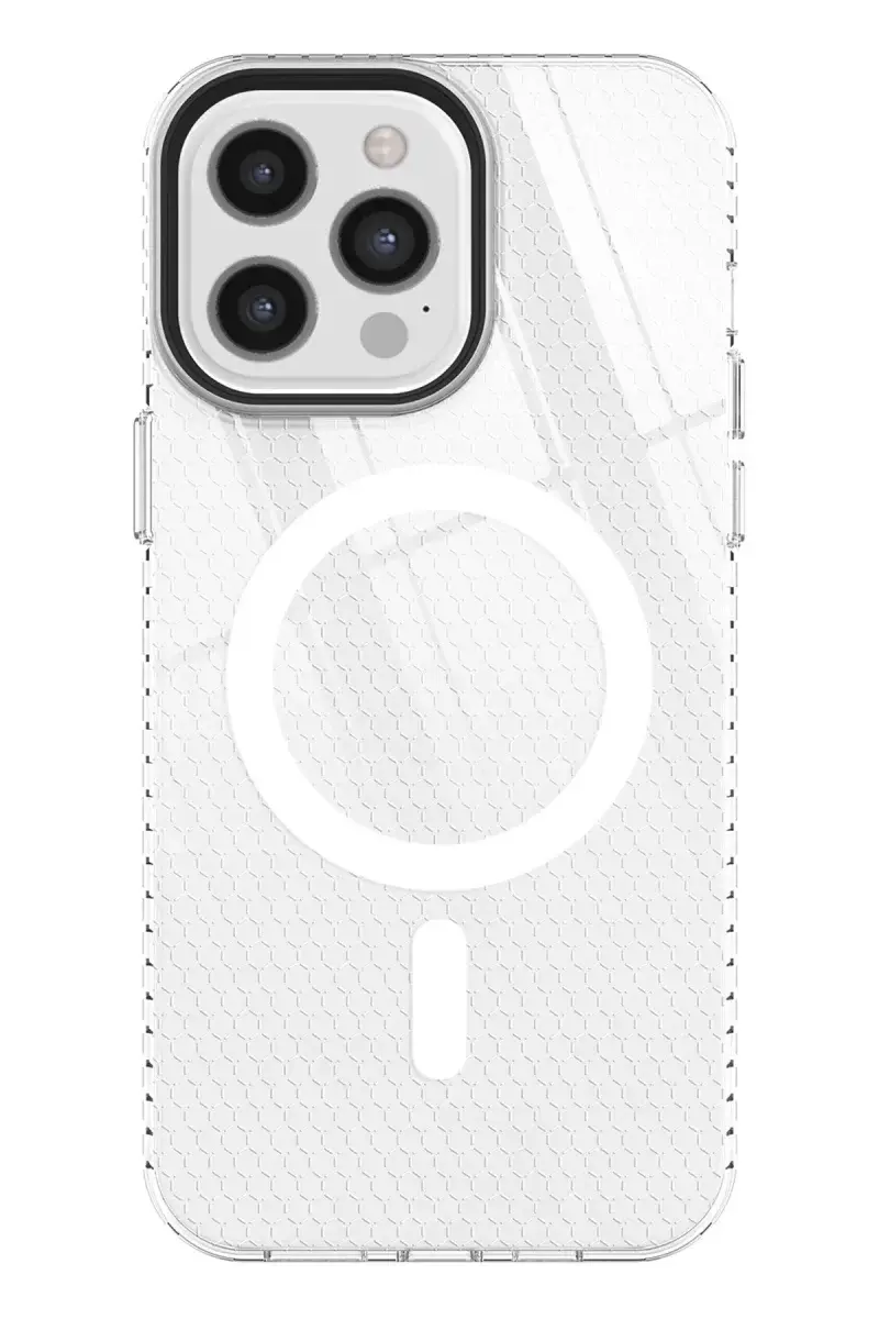 Newface İphone 12 Pro Max Kılıf Beta Magneticsafe Silikon - Şeffaf