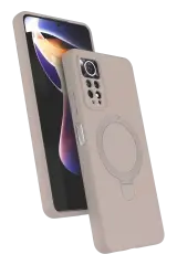 Newface Xiaomi Redmi Note 12 Pro 4g Regal Magsafe Standlı Kapak - Çöl Titanyum