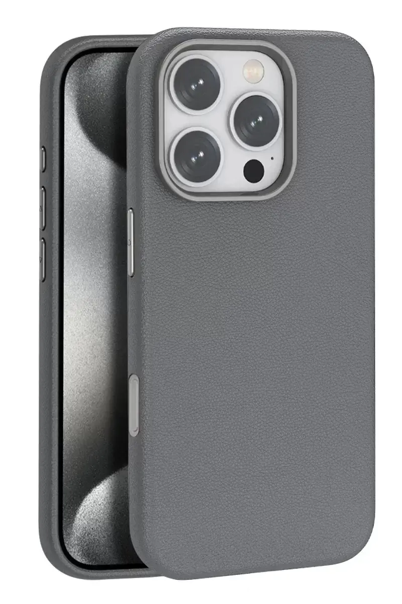 Joko İphone 16 Pro Wonder Deri Magsafe Kapak - Titan Gri