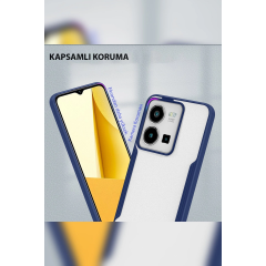 Vivo Y35 Kılıf Platin Silikon - Pembe