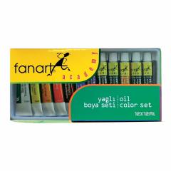 Academy Yağlı Boya Seti 12ml, 12'li