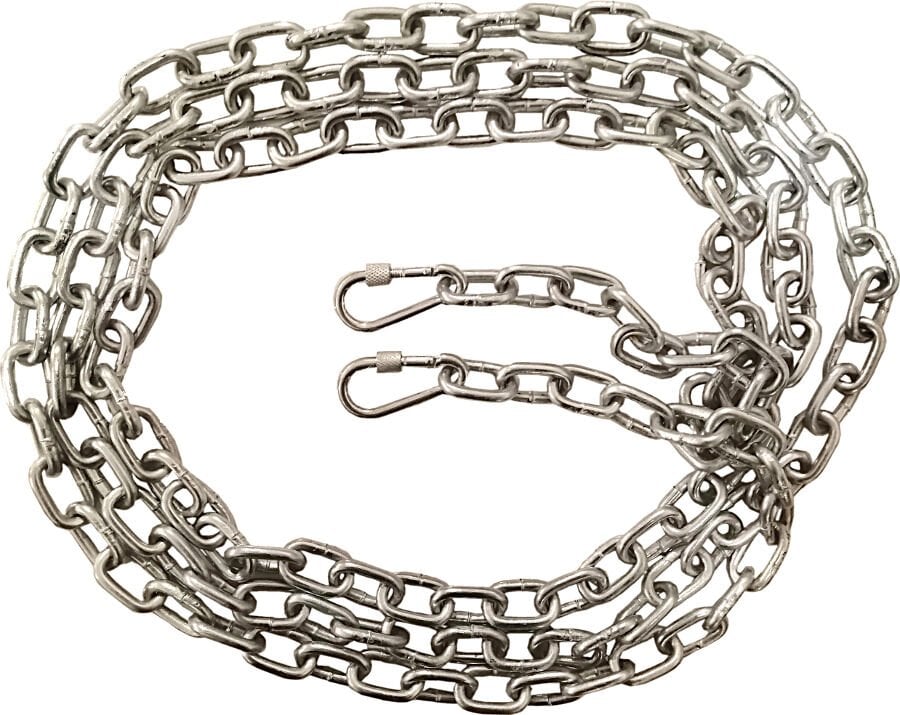 Köpek Bağlama Zinciri 3 mm 10 Metre + 2 Vidali Karabina ( 15 kg )