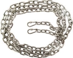 Köpek Bağlama Zinciri 3 mm 10 Metre + 2 Vidali Karabina ( 15 kg )