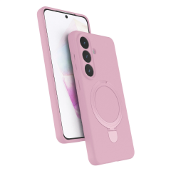 Samsung Galaxy S26 Regal Magsafe Standlı Kapak - Açık Pembe