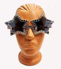 Gümüş Yıldız Metalize Parti Gözlüğü