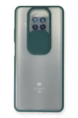 Newface Xiaomi Mi 10t Lite Kılıf Palm Buzlu Kamera Sürgülü Silikon - Yeşil