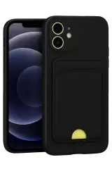 Newface Apple İphone 11 Kılıf Kelvin Kartvizitli Silikon - Siyah