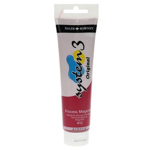 System 3 Akrilik Boya - 150ml - Process Magenta - N.412