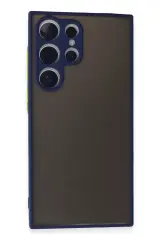 Newface Samsung Galaxy S24 Ultra Kılıf Montreal Silikon Kapak - Lacivert
