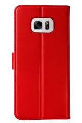 Newface Samsung Galaxy S7 Edge Trend S Plus Kapaklı Kılıf - Kırmızı