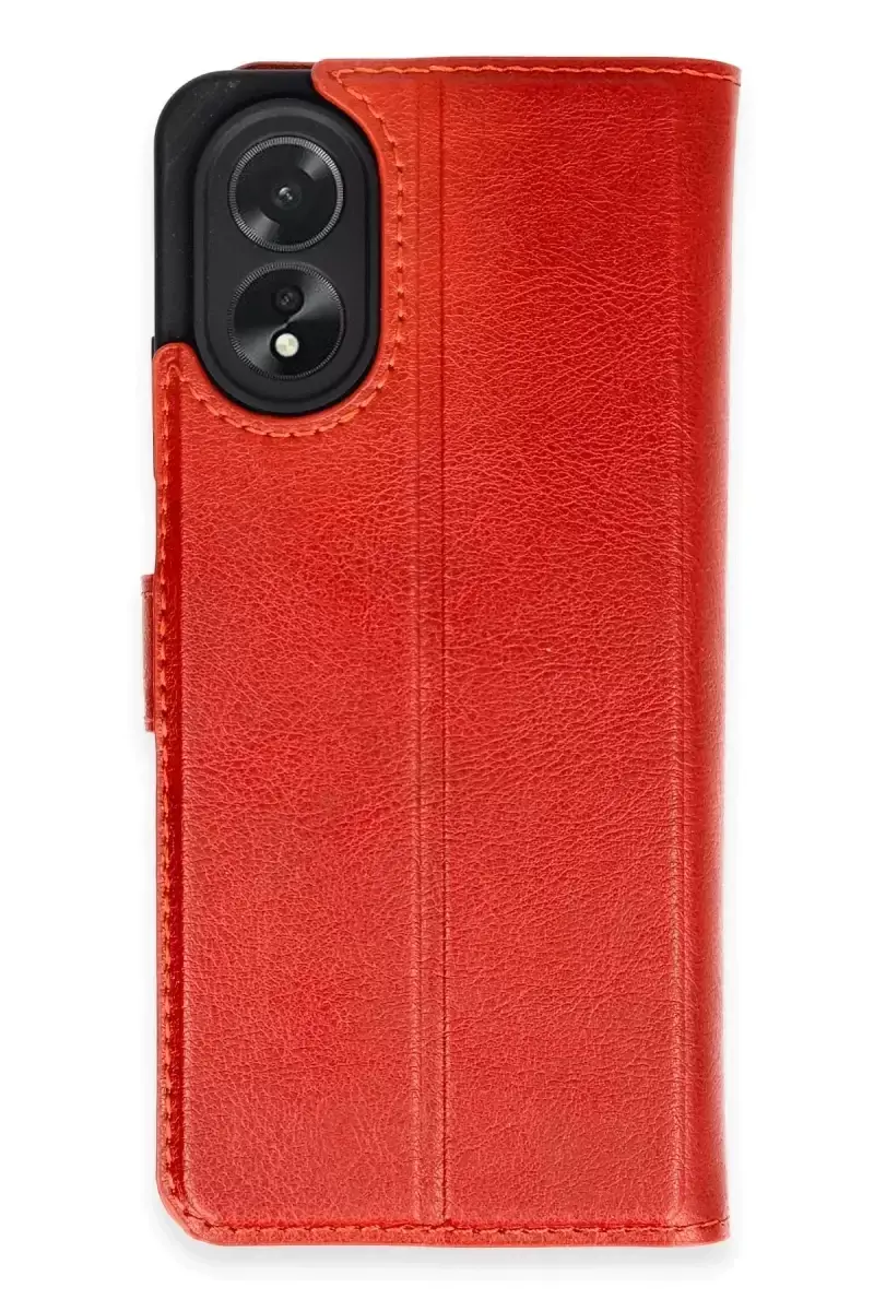 Newface Oppo A38 Kılıf Trend S Plus Kapaklı Kılıf - Kırmızı