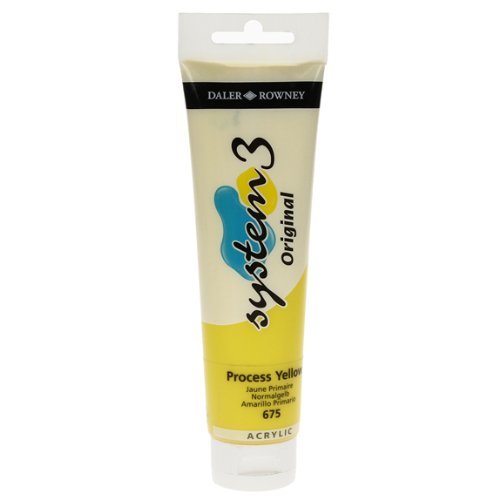 System 3 Akrilik Boya - 150ml - Process Yellow - N.675