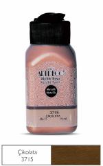 Metalik Akrilik Boya - 75ml - Çikolata - N:3715