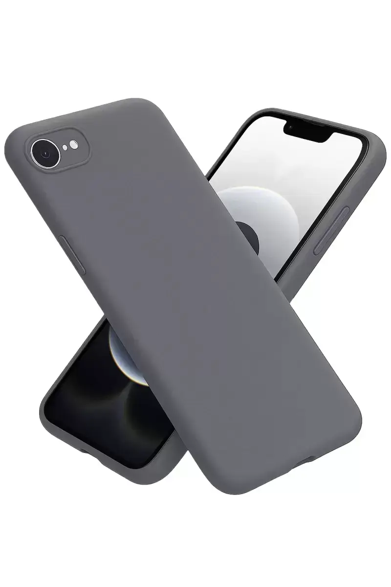Newface İphone 16e Kılıf First Silikon - Gri
