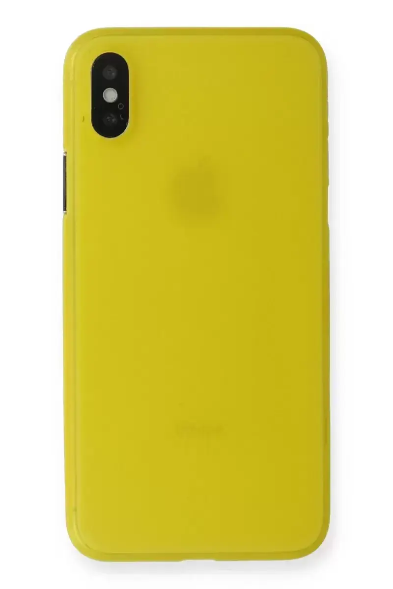 Newface Apple İphone Xs Max Kılıf Pp Ultra İnce Kapak - Sarı