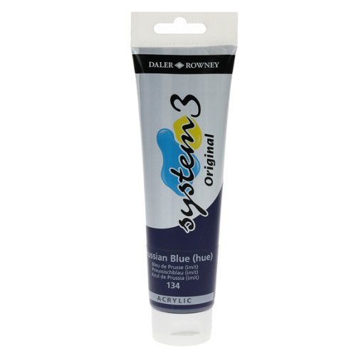 System 3 Akrilik Boya - 150ml - Prussian Blue - N.134