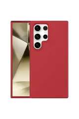 Newface Samsung Galaxy S24 Ultra Kılıf First Silikon - Kırmızı