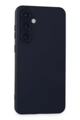 Newface Samsung Galaxy S24 Kılıf Nano İçi Kadife Silikon - Lacivert