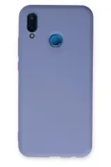 Newface Huawei P20 Lite Kılıf Nano İçi Kadife Silikon - Lila