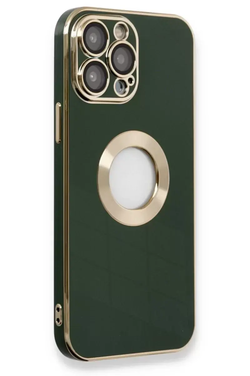 Newface İphone 14 Pro Max Kılıf Store Silikon - Yeşil