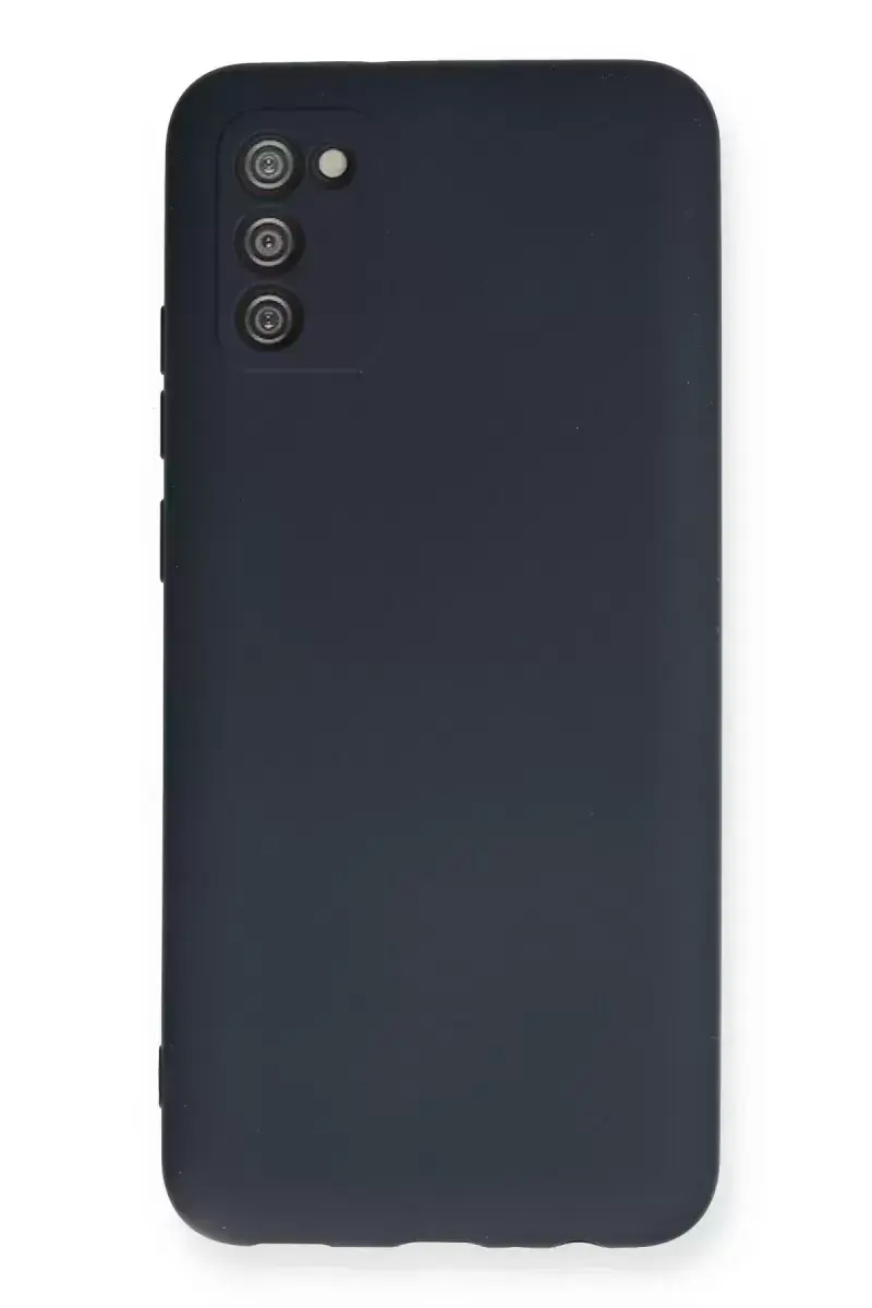 Newface Samsung Galaxy A02s Kılıf Nano İçi Kadife Silikon - Lacivert