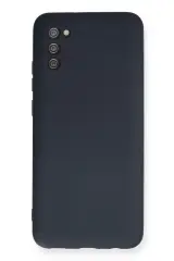 Newface Samsung Galaxy A02s Kılıf Nano İçi Kadife Silikon - Lacivert