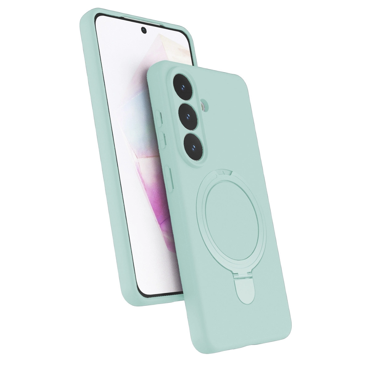 Samsung Galaxy S26 Regal Magsafe Standlı Kapak - Su Yeşili