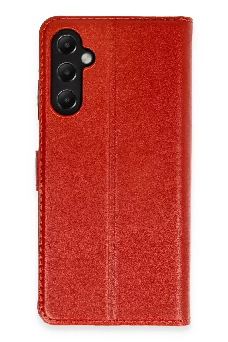 Newface Samsung Galaxy A05s Kılıf Trend S Plus Kapaklı Kılıf - Kırmızı