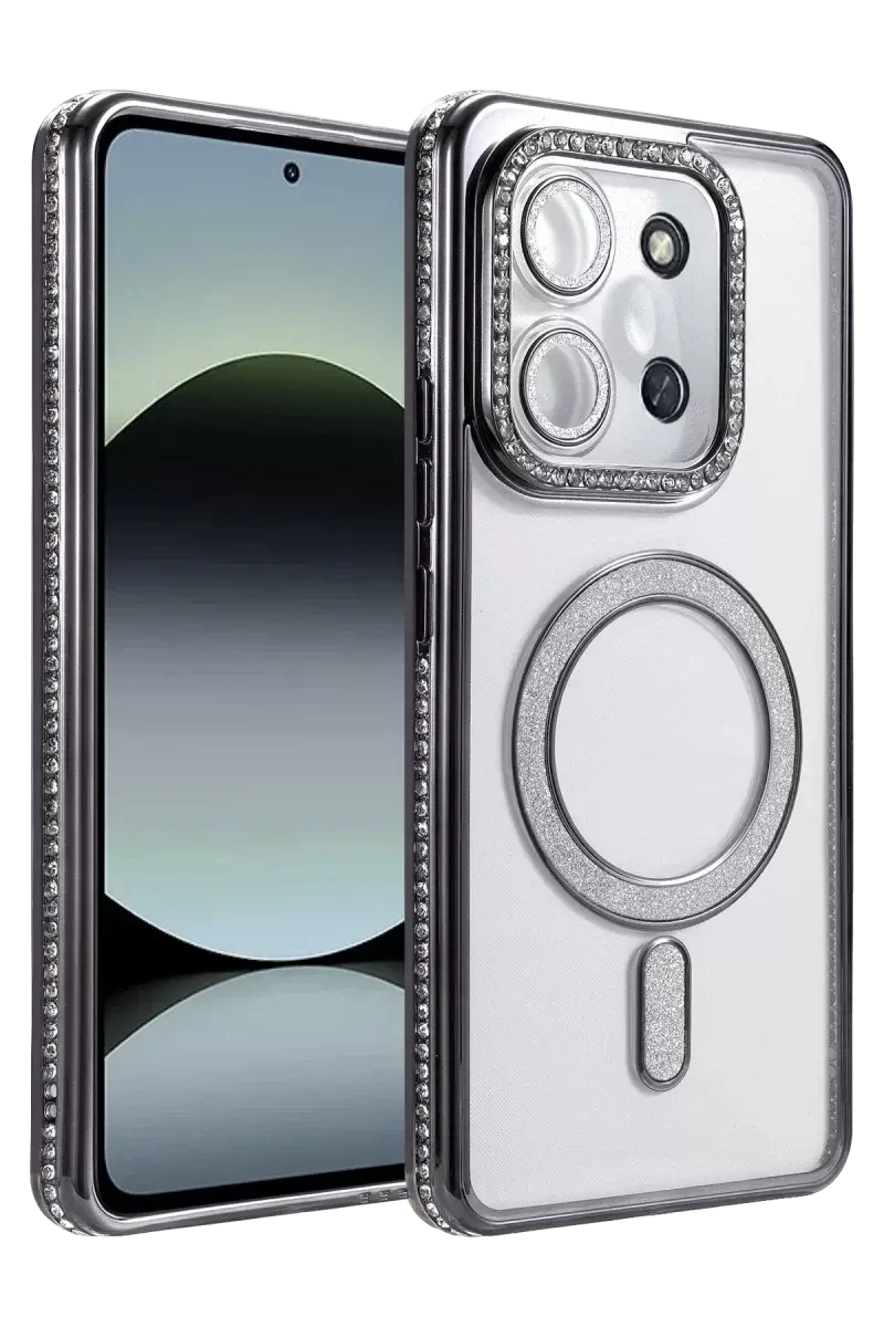 Newface Xiaomi Redmi 15c 4g Joke Simli Magneticsafe Kılıf - Siyah