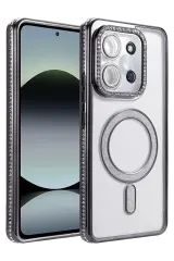 Newface Xiaomi Redmi 15c 4g Joke Simli Magneticsafe Kılıf - Siyah