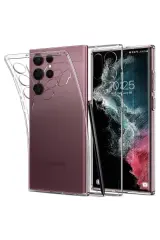 Newface Samsung Galaxy S23 Ultra Kılıf Lüx Şeffaf Silikon