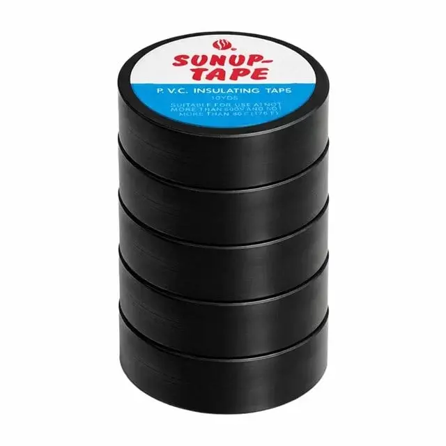 Sunup Sn-27918 Siyah 0.13x18 Mm İzole Pvc Elektrikçi Bant (5'li Paket)