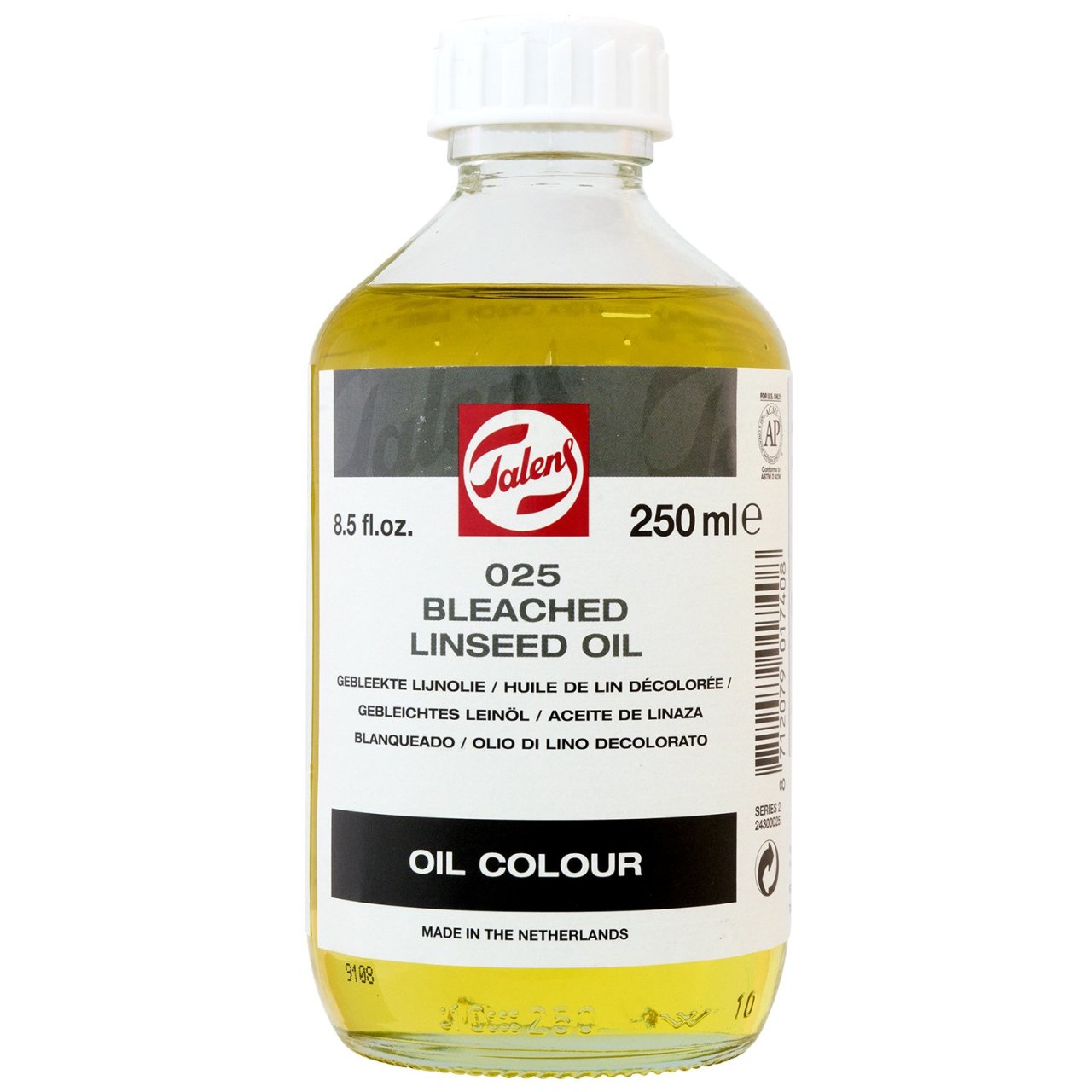 Talens Bleached Linseed Oil - 250ml - N.025
