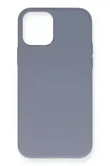 Newface Apple İphone 12 Pro Max Kılıf Nano İçi Kadife Silikon - Gri