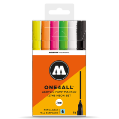 Akrilik Marker Neon Seti - 6 Parça - 2mm