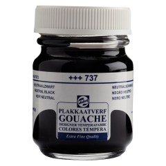 Talens Guaj Boya 50ml N:737 Neutral Black