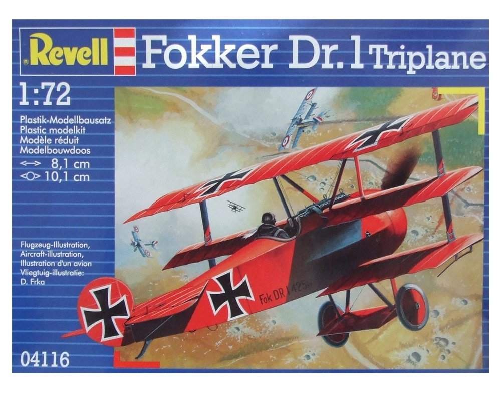 Fokker DR. 1 Triplane Model Savaş Uçağı 1:72 N:4116