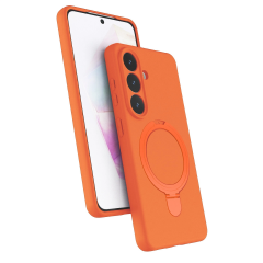 Samsung Galaxy S26 Regal Magsafe Standlı Kapak - Turuncu