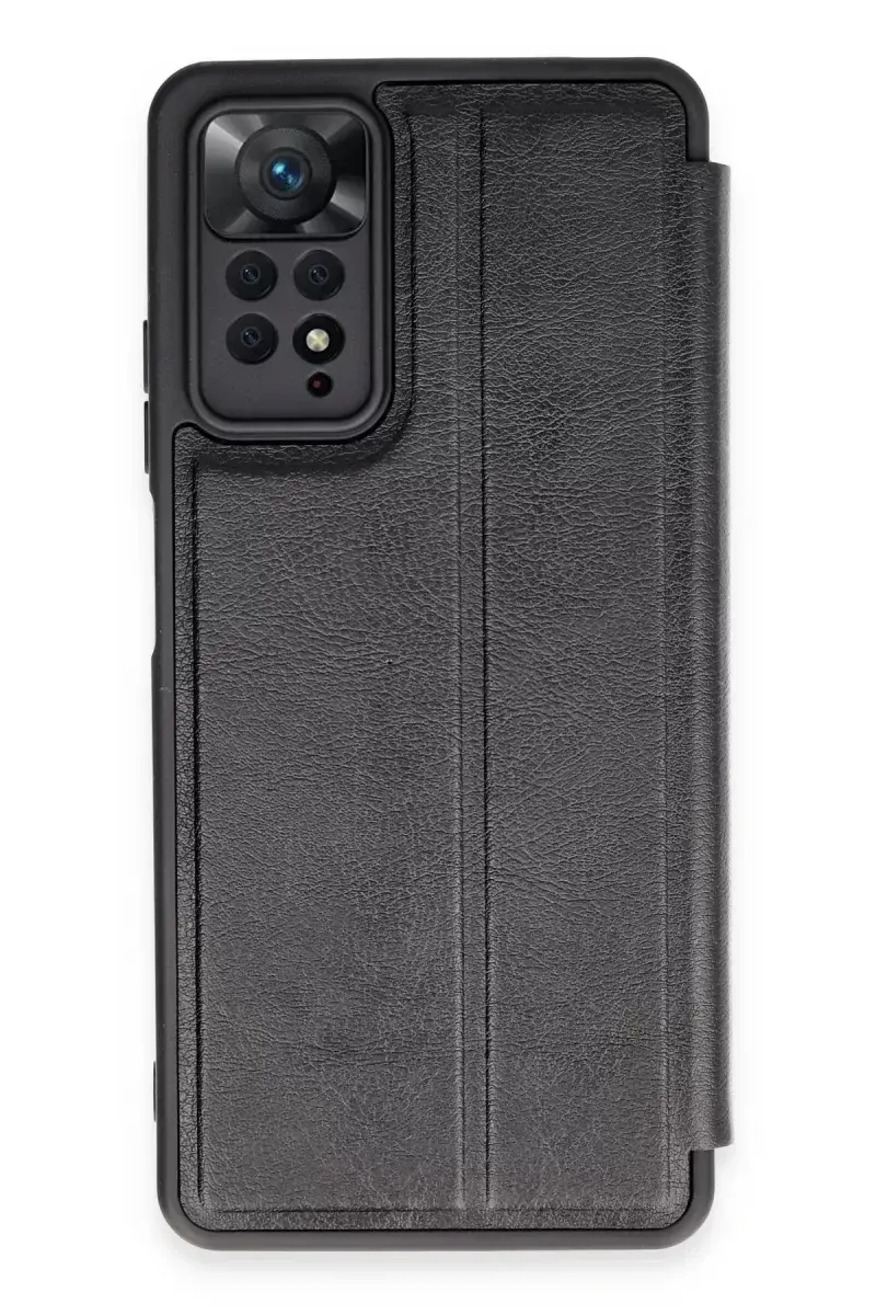 Newface Xiaomi Redmi Note 12 Pro 4g Kılıf Flip Cover - Siyah