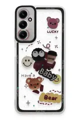 Newface Samsung Galaxy A15 4g Kılıf Sweet Desenli Silikon Kapak - Sarı