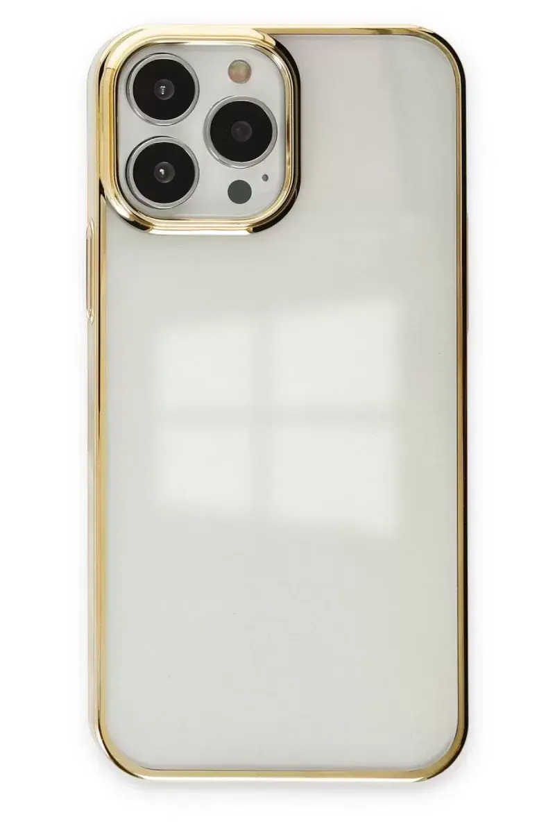 Newface İphone 13 Pro Kılıf Element Silikon - Gold