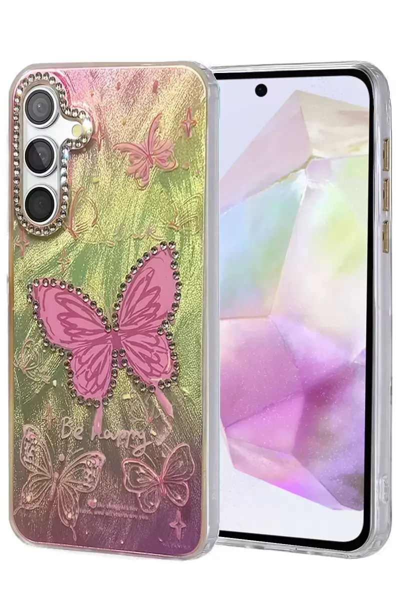 Newface Samsung Galaxy A35 5g Kılıf Blade Aynalı Desenli Kapak - Desen 5